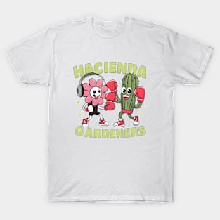 Flower and Cactus Boxing Match T-Shirt